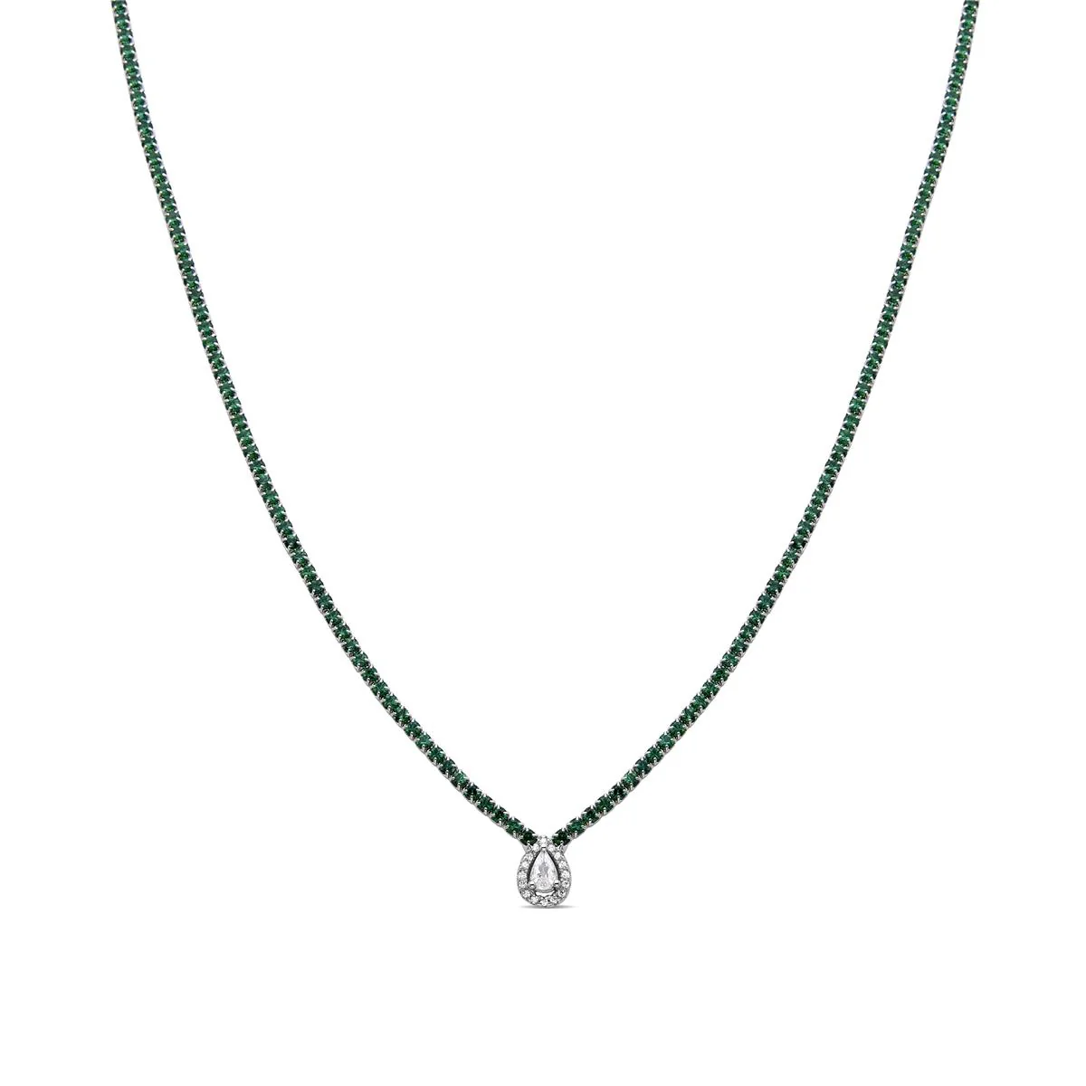 Collar Lied Plata De Ley 925 - Lied VERDE