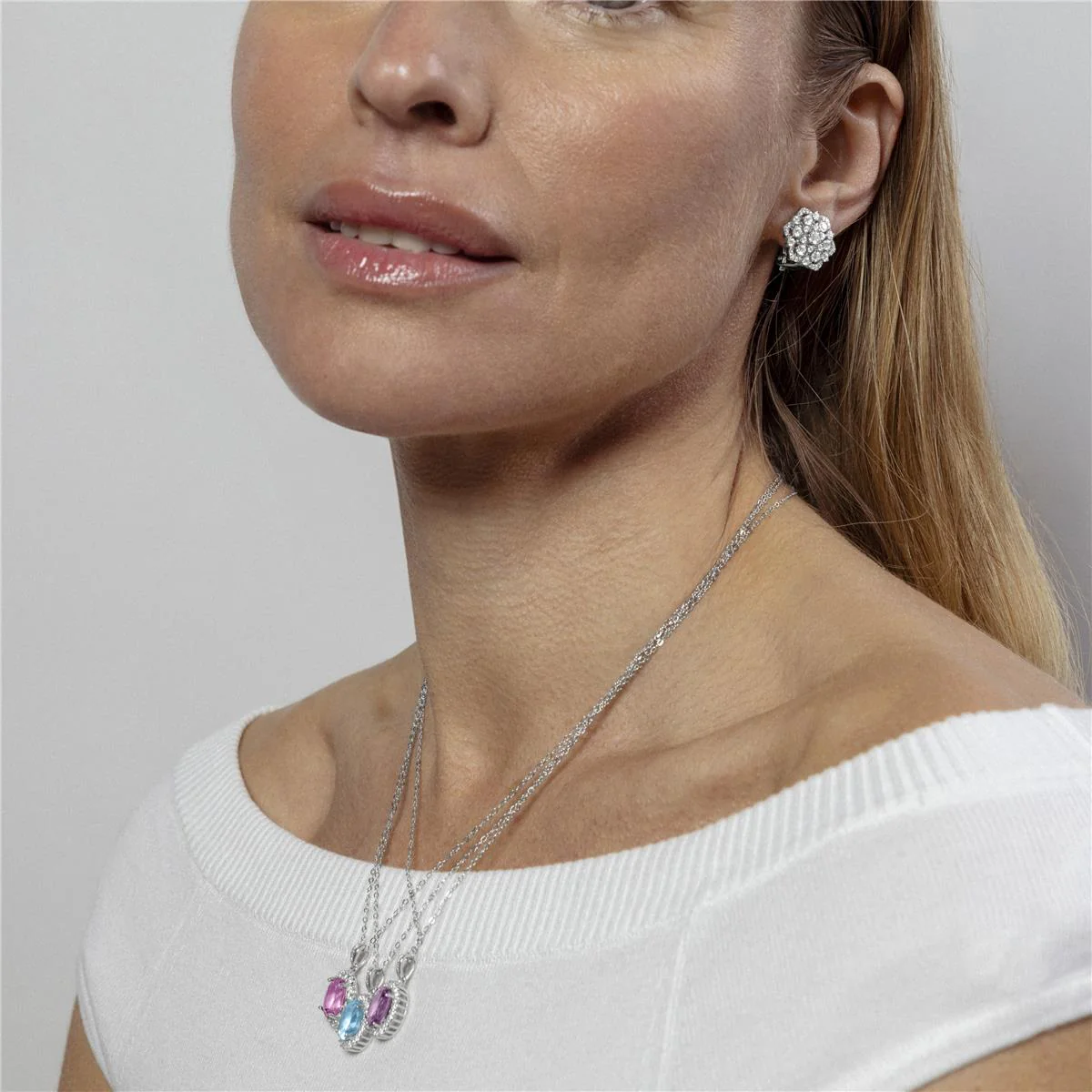 Collar Lirian Plata de Ley 925 - Lirian ROSA - Image 4