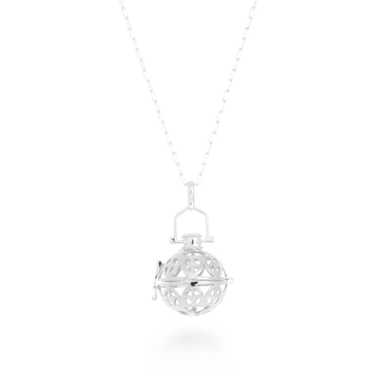 Collar Llamador Plata De Ley 925 - Llamador GRIS