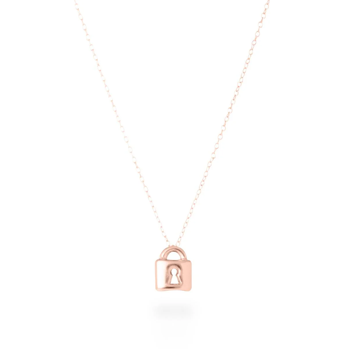 Collar Lock Plata De Ley 925 - Lock ROSA
