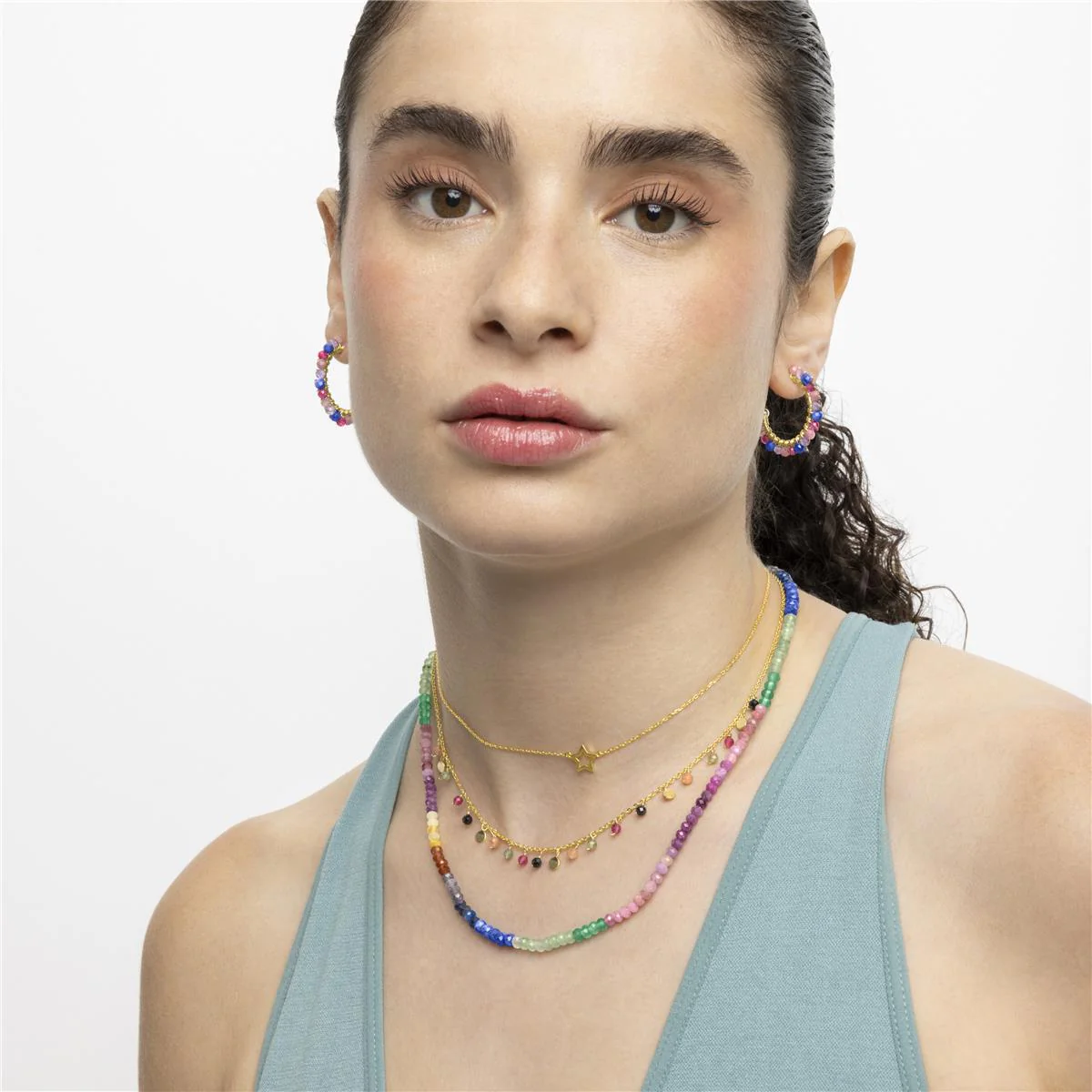 Collar Loidea Plata de Ley 925 - Loidea MULTICOLOR - Image 2