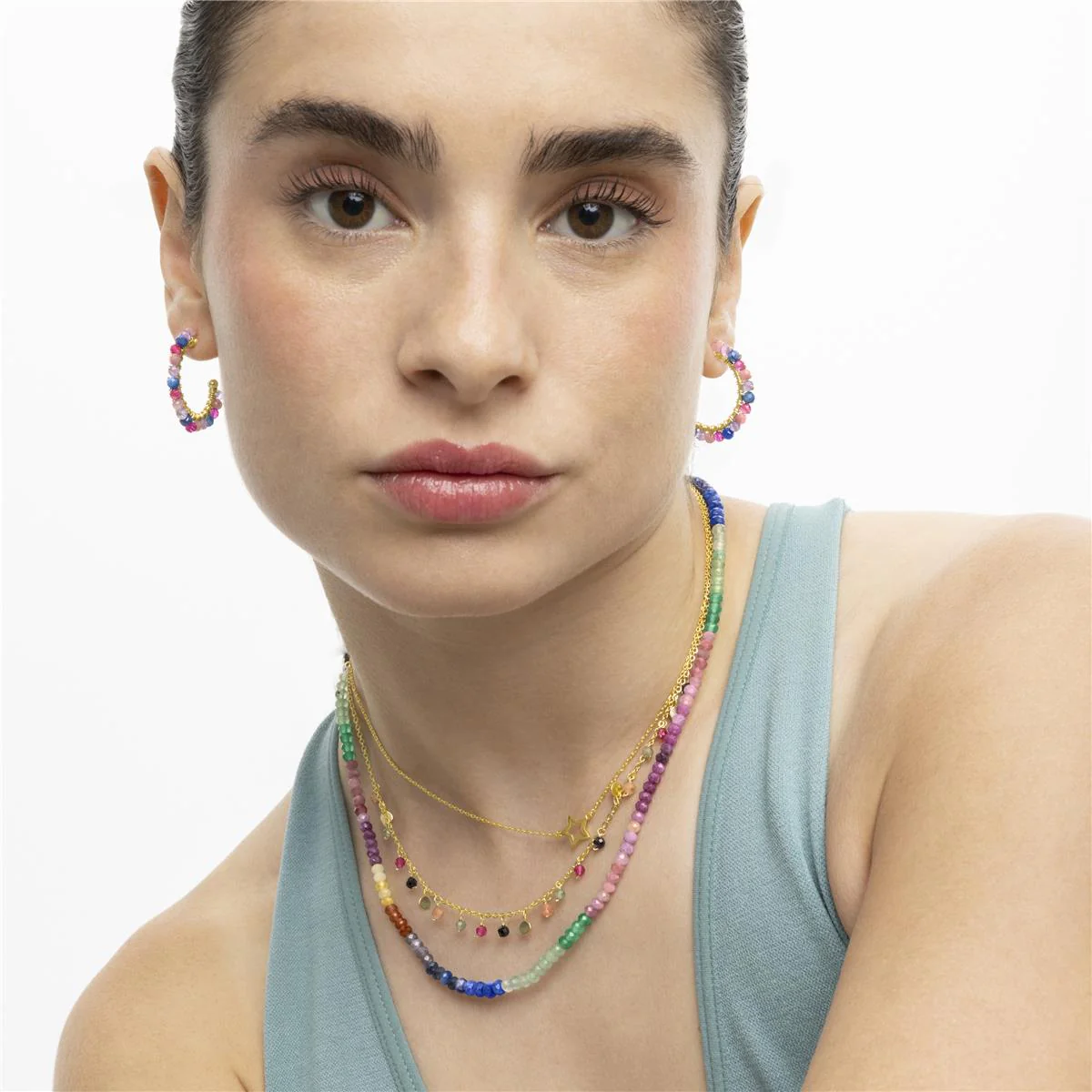 Collar Loidea Plata de Ley 925 - Loidea MULTICOLOR - Image 3