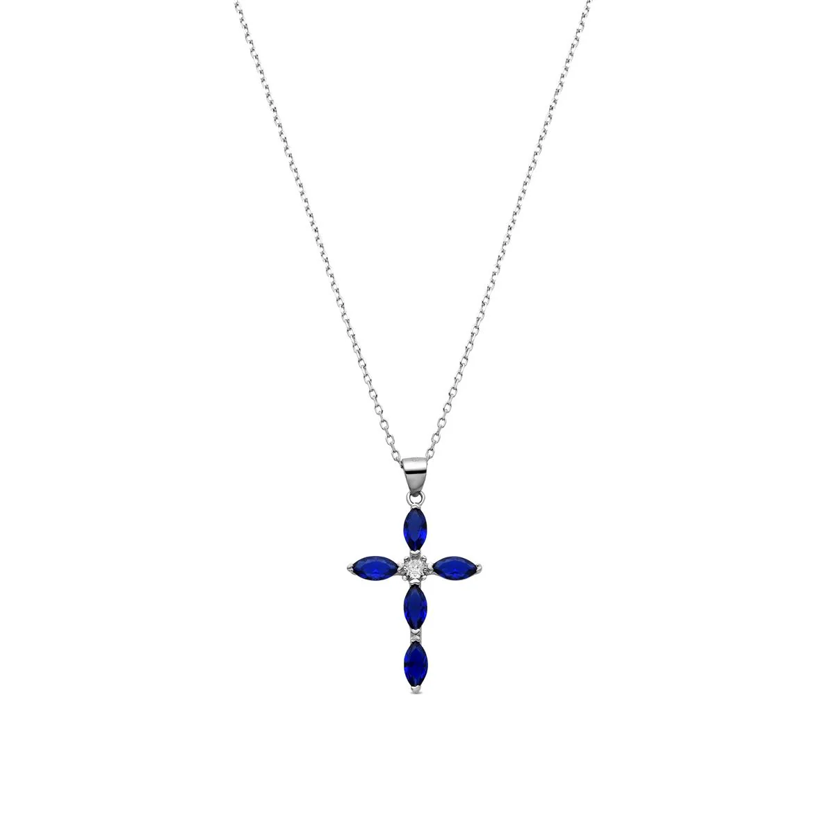 Collar Lowfer Plata De Ley 925 - Lowfer AZUL