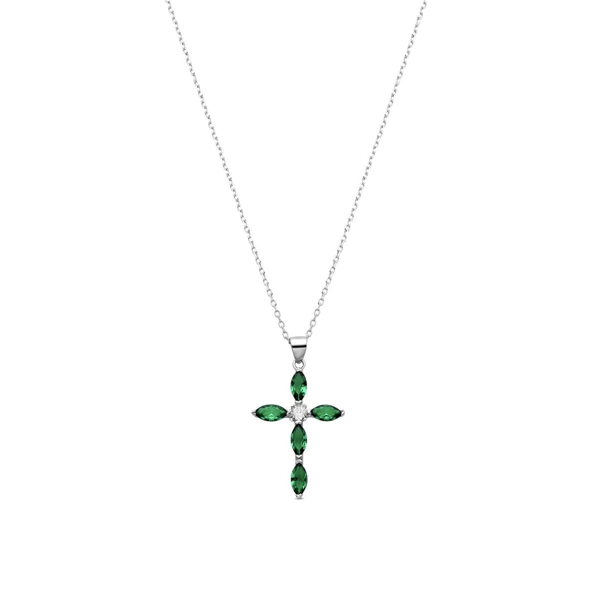 Collar Lowfer Plata De Ley 925 - Lowfer VERDE