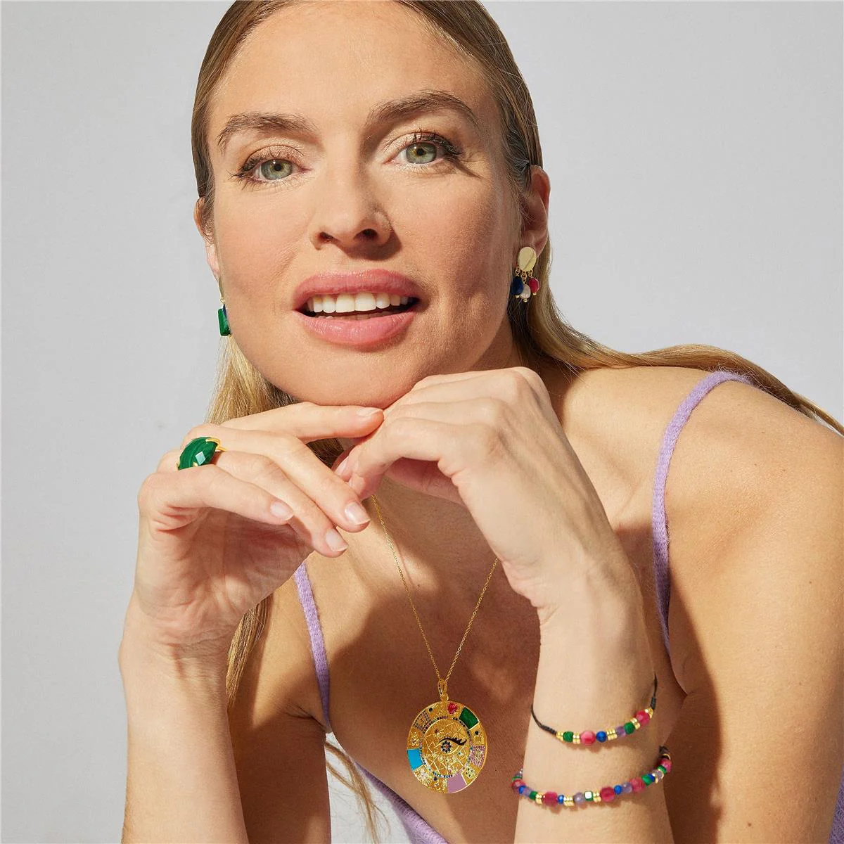 Collar Luena Plata De Ley 925 - Luena MULTICOLOR - Image 3