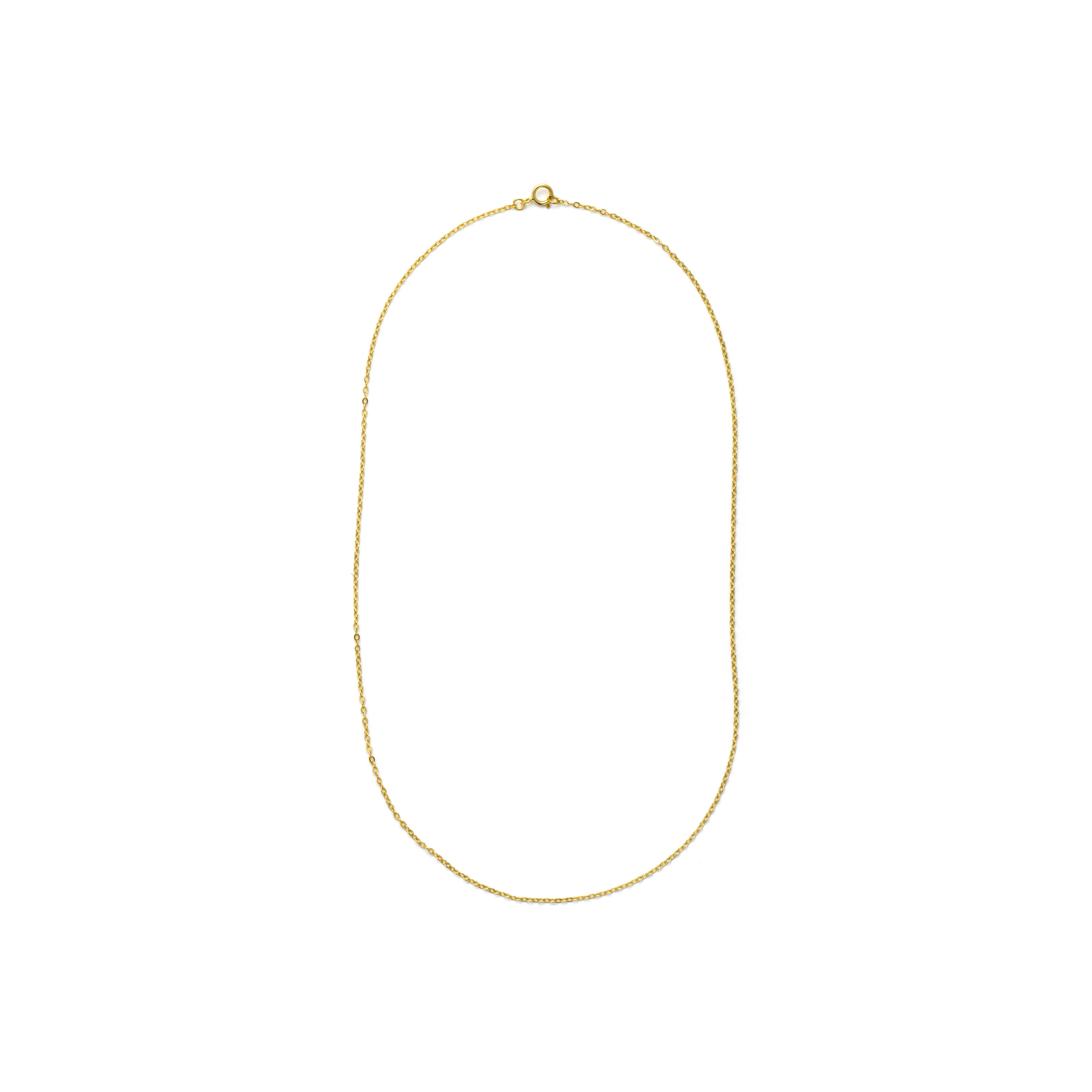 Cadena forzada de 40cm de Plata de Ley 925 acabado oro amarillo 18k - Luxenter - Image 3