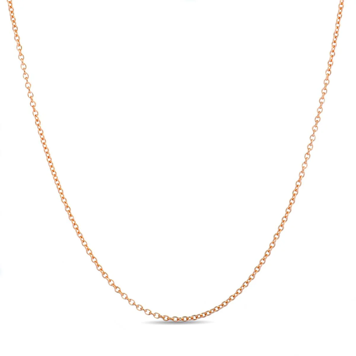 Cadena eslabón Luxenter de plata de ley 925 - 53cm - Luxenter ROSA