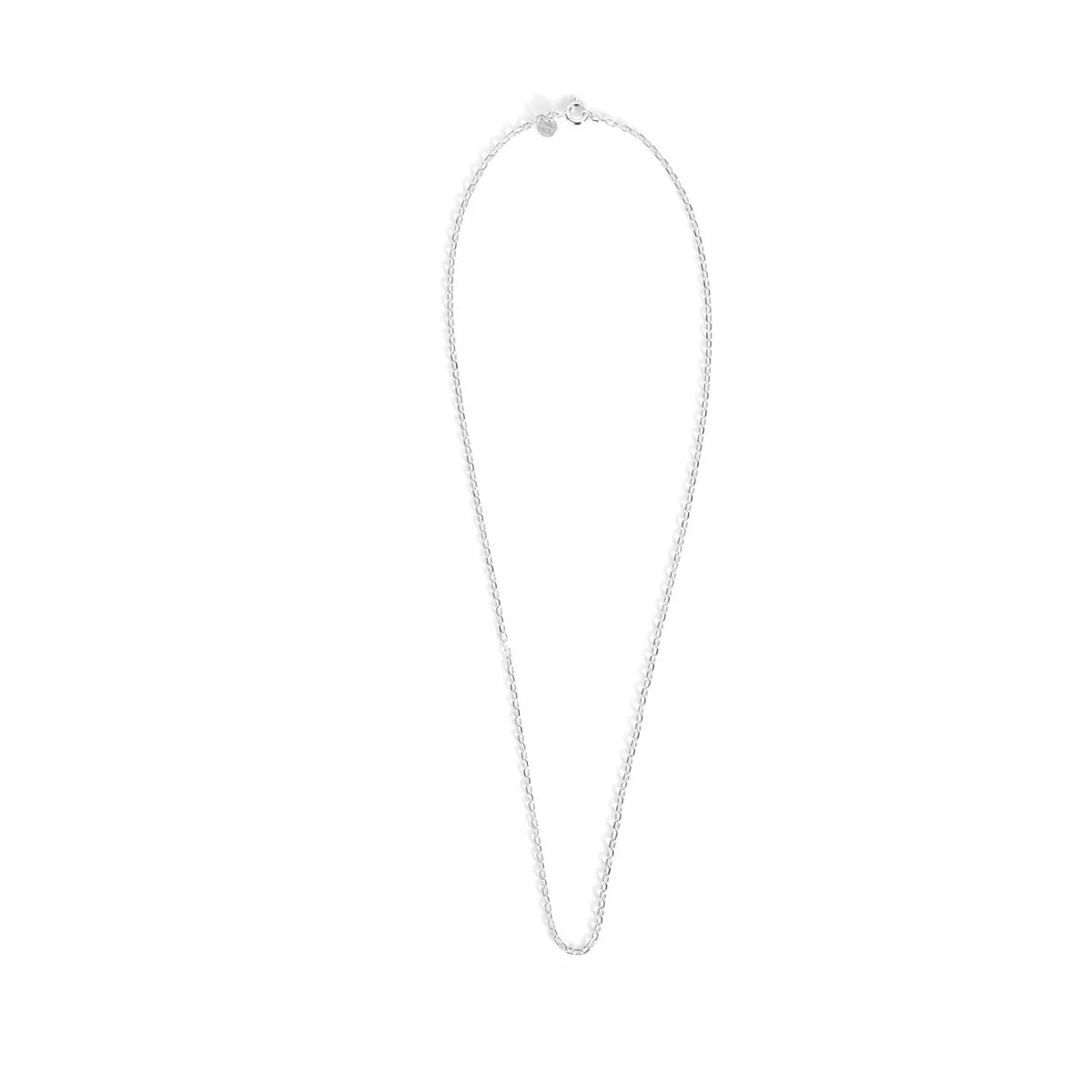 Cadena de eslabón de plata de ley 925 - 45cm - Luxenter GRIS - Image 2