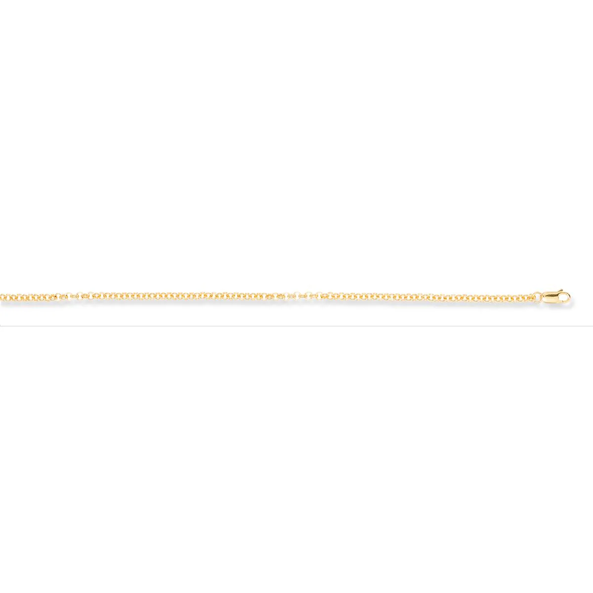 Cadena rolo de plata de ley 925 - 80cm - Luxenter AMARILLO