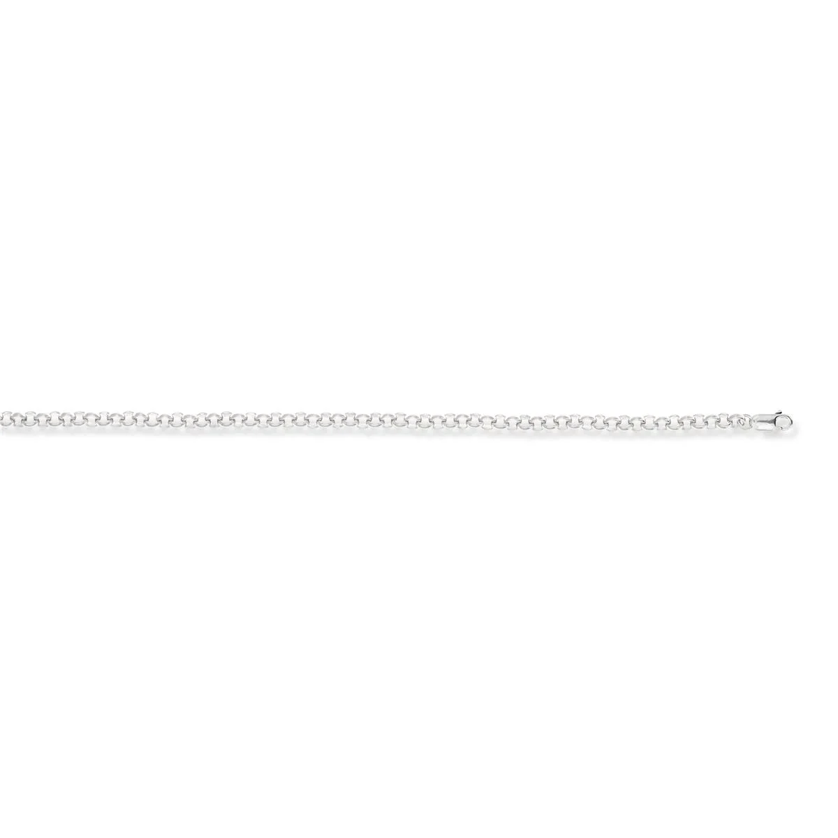 Cadena rolo de plata de ley 925 - 42cm - Luxenter GRIS