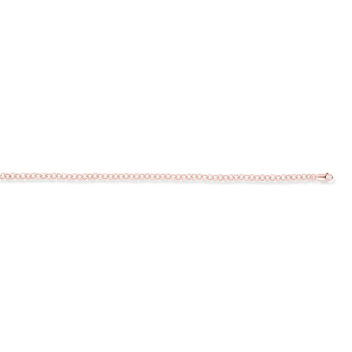Cadena rolo de plata de ley 925 - 55cm - Luxenter GRIS