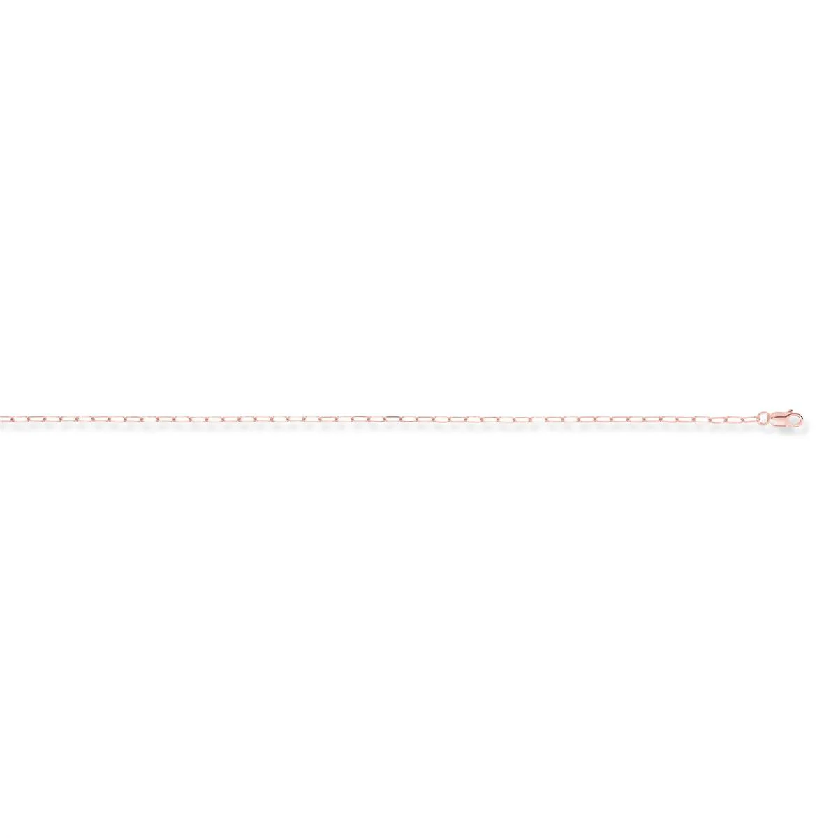 Cadena forzada pisada plata de ley 925 - 80cm - Luxenter GRIS