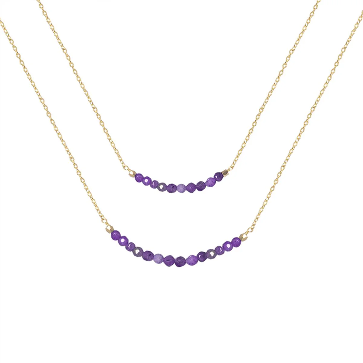 Collar Luxenter acabado en Oro Amarillo de 18 Kts - Luxenter MORADO