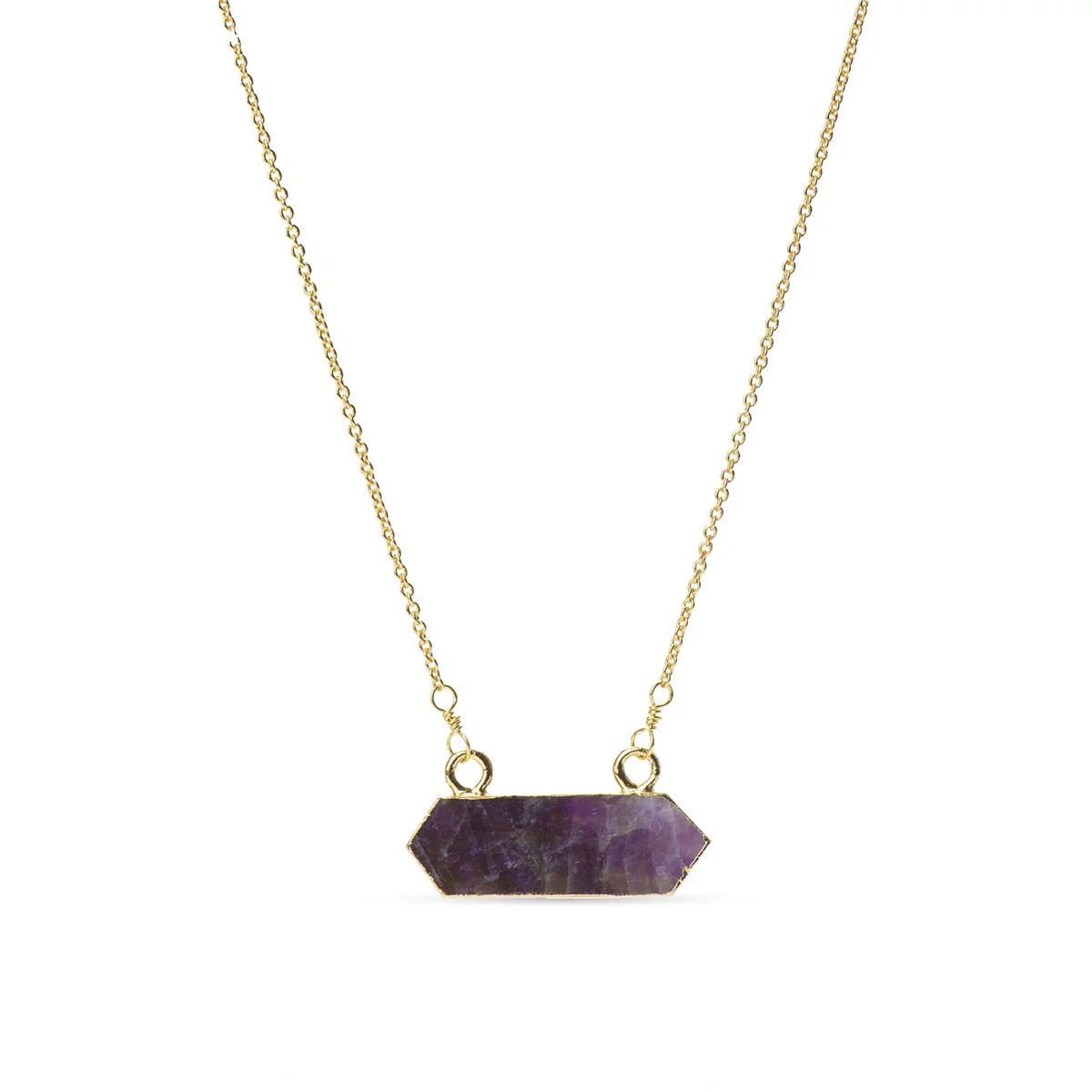 Collar Luxenter acabado en Oro Amarillo de 18 Kts - Luxenter MORADO