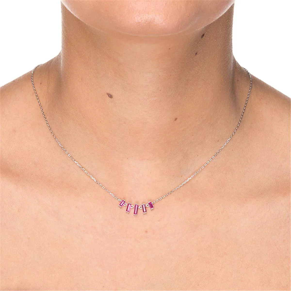 Collar Lyaa Plata De Ley 925 - Lyaa ROJO - Image 2