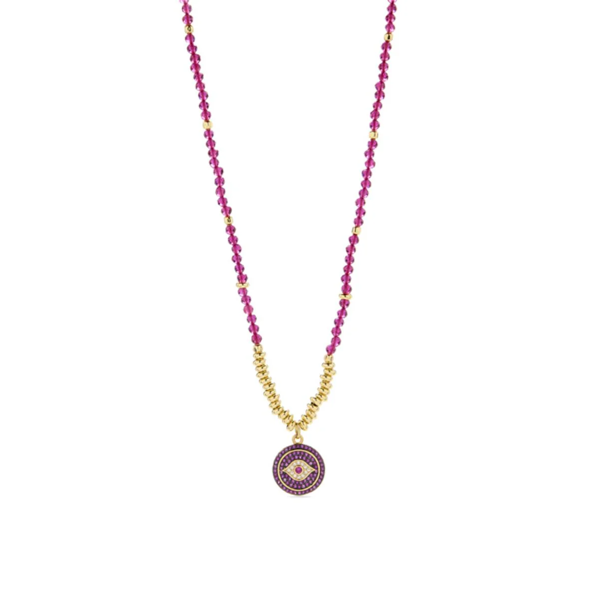 Collar Lysvi acabado en Oro amarillo de 18 Kts. - Lysvi ROJO