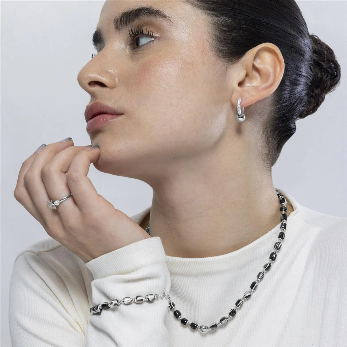 Collar Maddul Plata de Ley 925 - Maddul NEGRO - Image 2