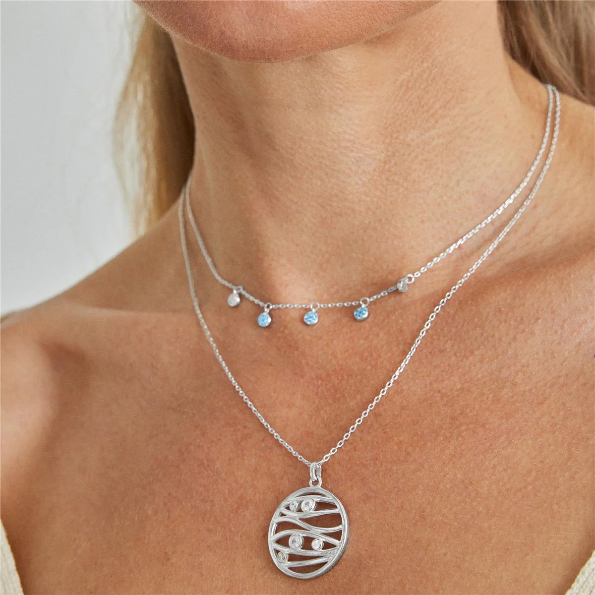 Collar Mallisthy Plata De Ley 925 - Mallisthy AZUL - Image 6