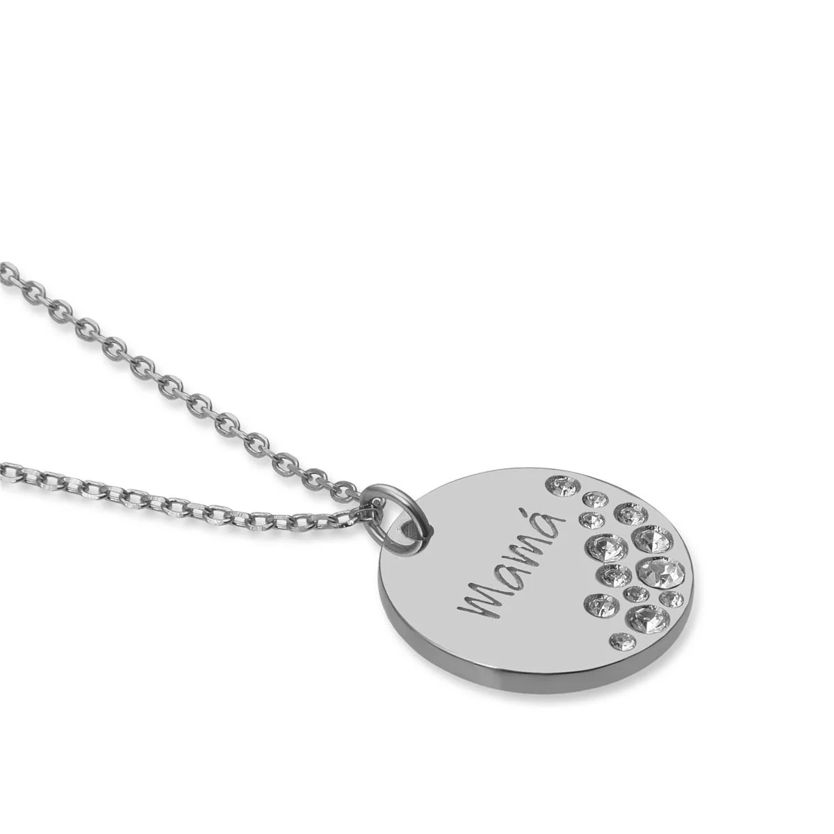 Collar Mamá Plata de Ley 925 - Mama BLANCO - Image 3
