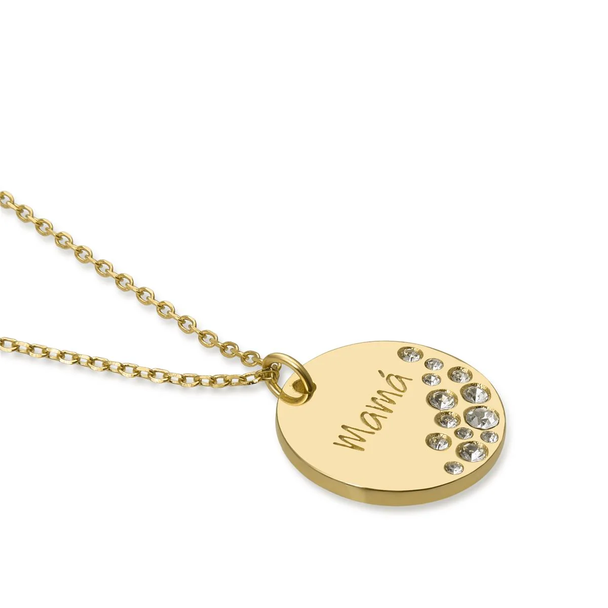 Collar Mamá Plata de Ley 925 - Mama AMARILLO - Image 3