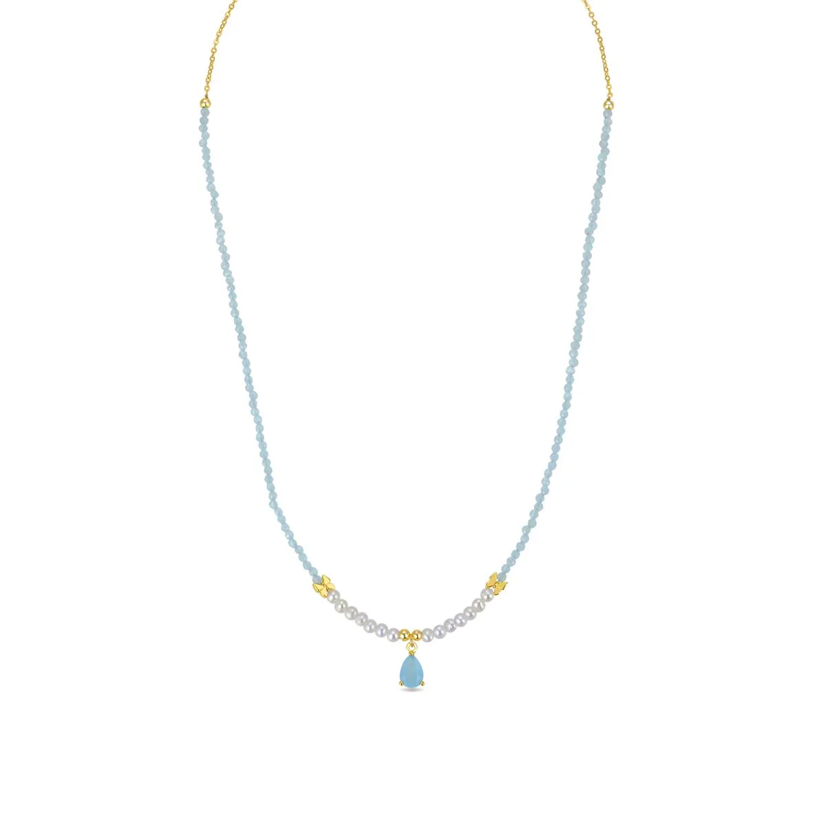 Collar Manes Plata De Ley 925 - Manes AZUL