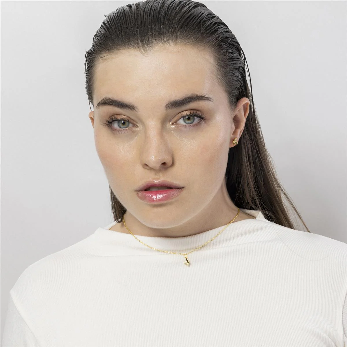 Collar Mariposa Plata de Ley 925 - Mariposa BLANCO - Image 3