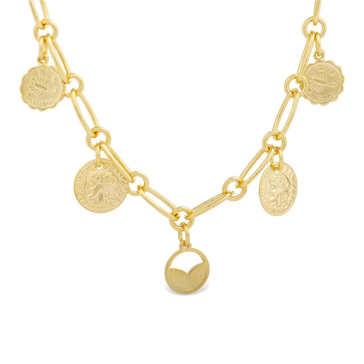Collar Mawen acabado en Oro Amarillo de 18 Kts - Mawen AMARILLO
