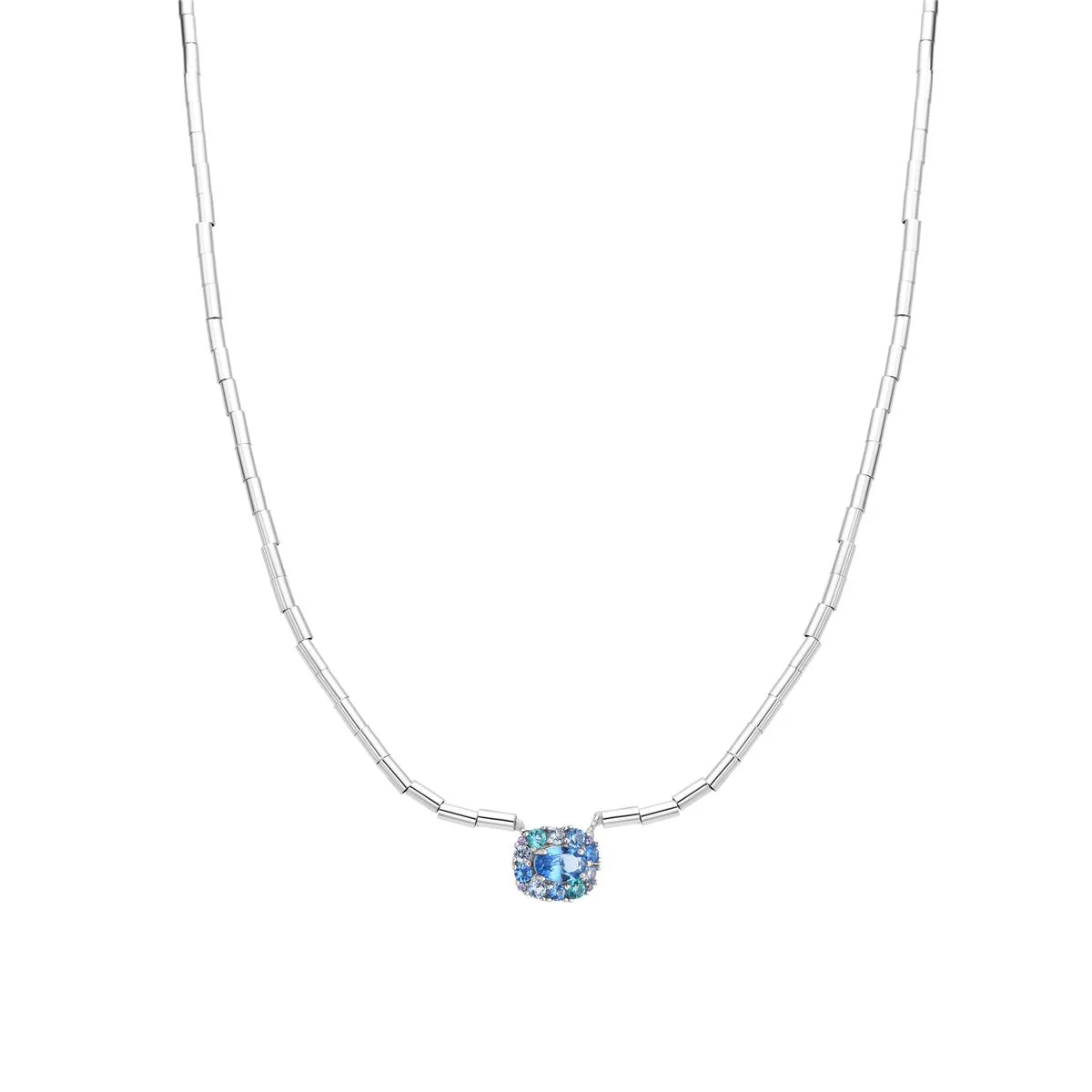Collar Mezay Plata de Ley 925 - Mezay AZUL
