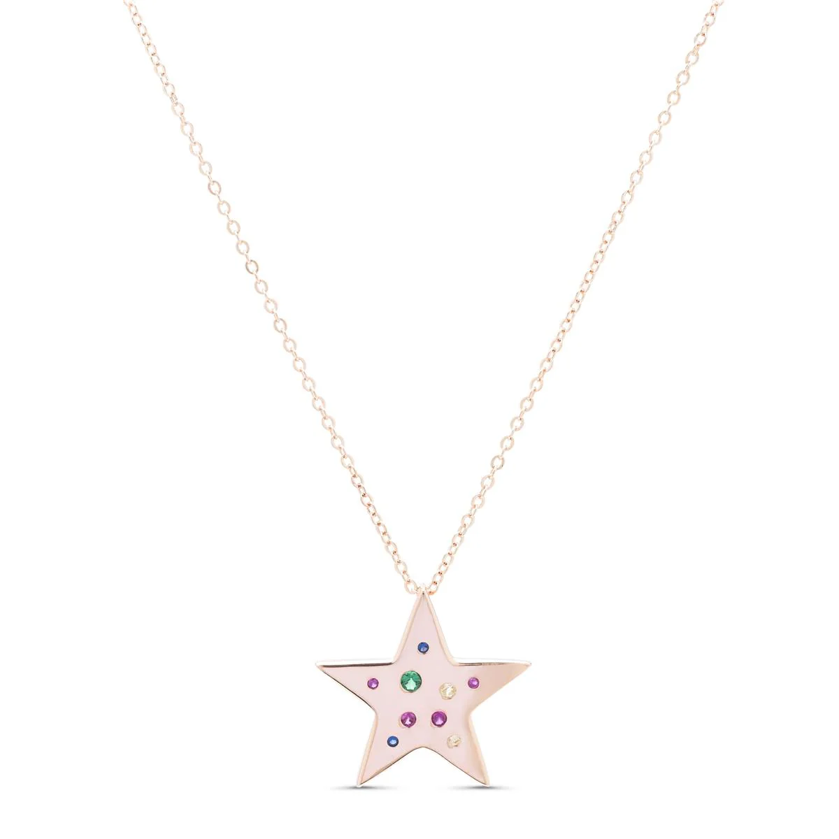 Collar Mhe Plata De Ley 925 - Mhe MULTICOLOR