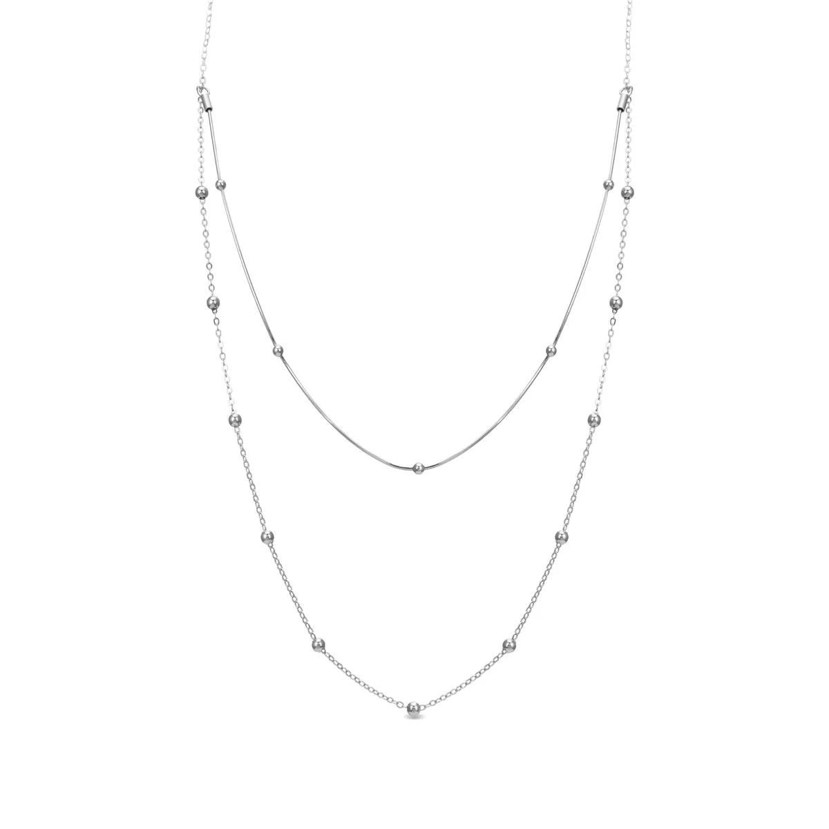 Collar Mikar Plata De Ley 925 - Mikar BLANCO