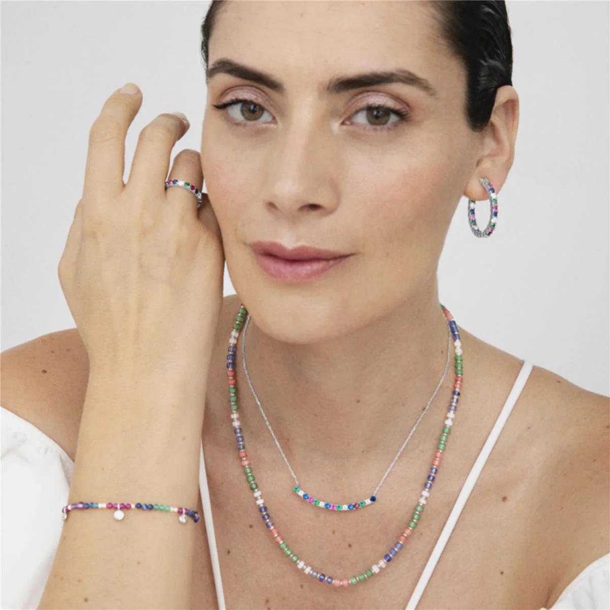 Collar Mitxo Plata De Ley 925 - Mitxo MULTICOLOR - Image 2