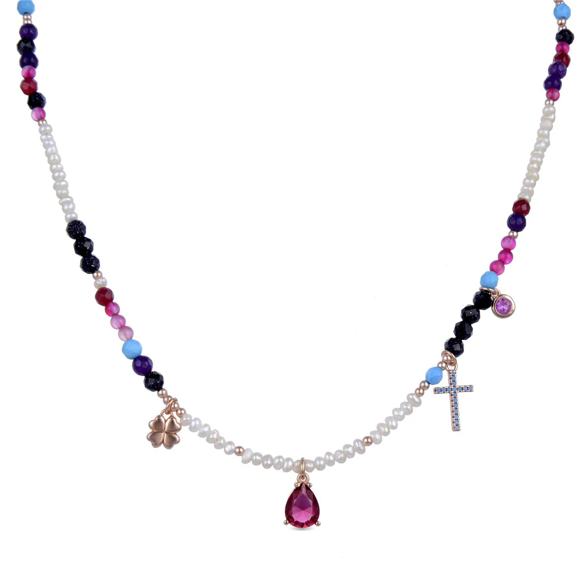 Collar Miya Plata De Ley 925 - Miya ROJO