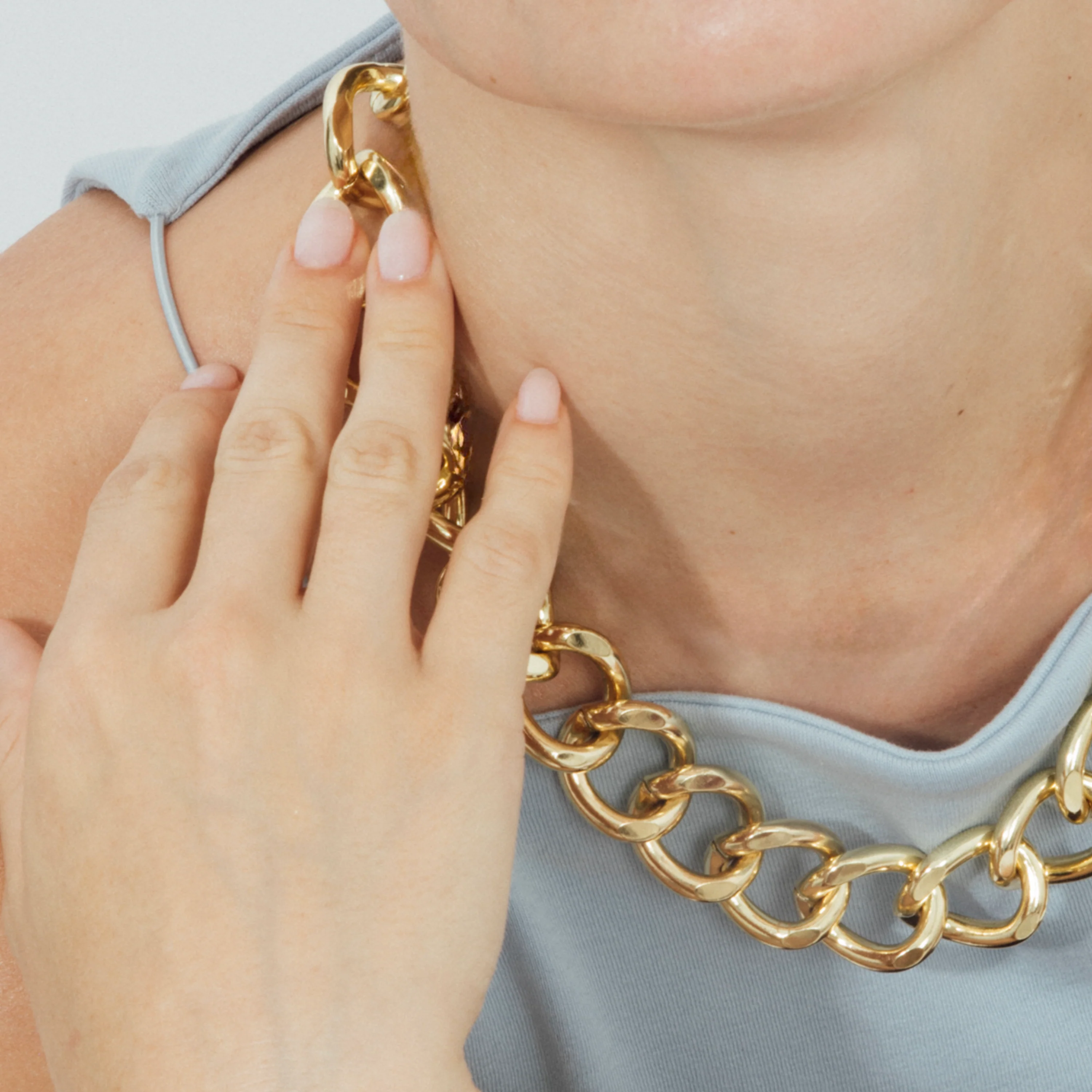 Collar de 45cm acabado en Oro Amarillo de 18k - Moba - Image 4