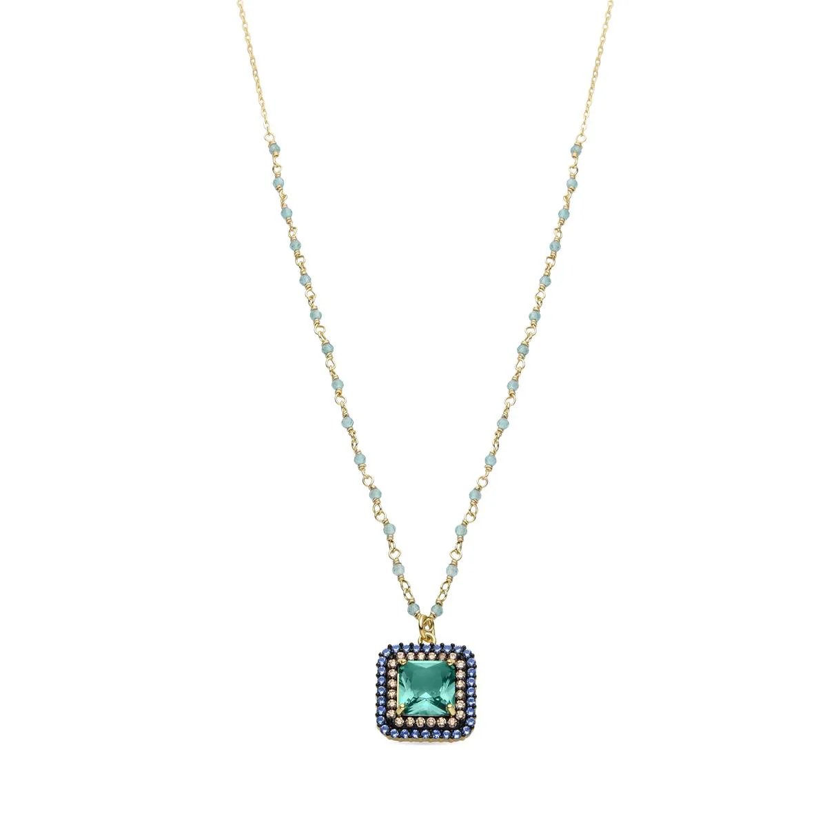 Collar Mukor Plata De Ley 925 - Mukor MULTICOLOR