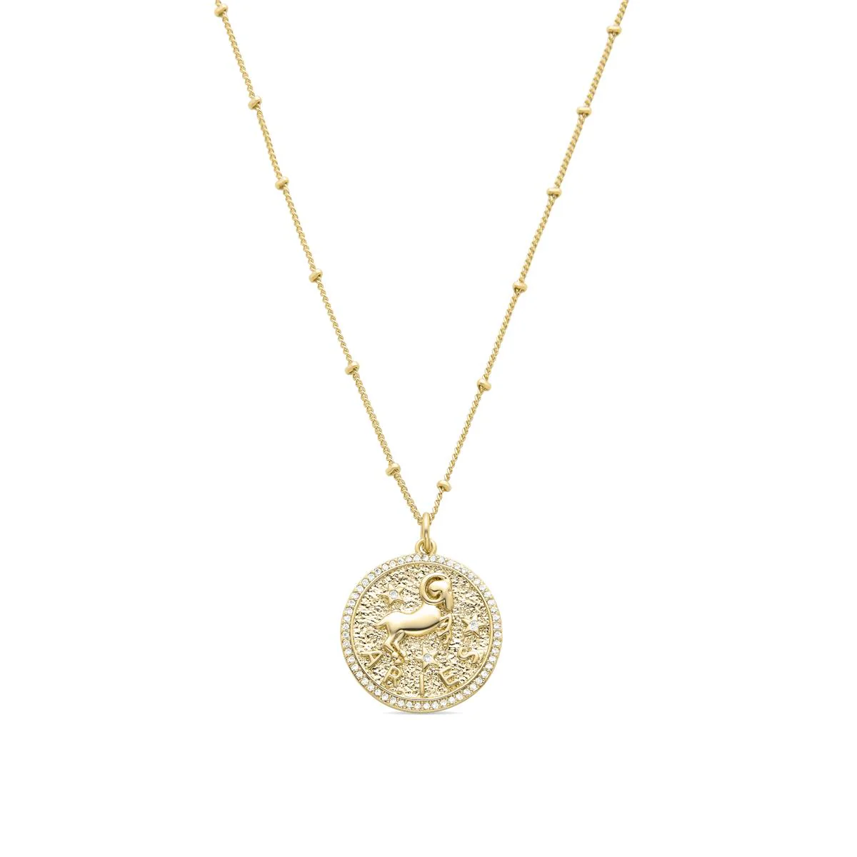 Collar Aries acabado en oro 18k - Mycka MORADO