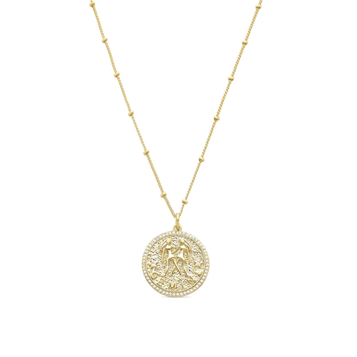 Collar Geminis acabado en oro 18k - Mycka MORADO