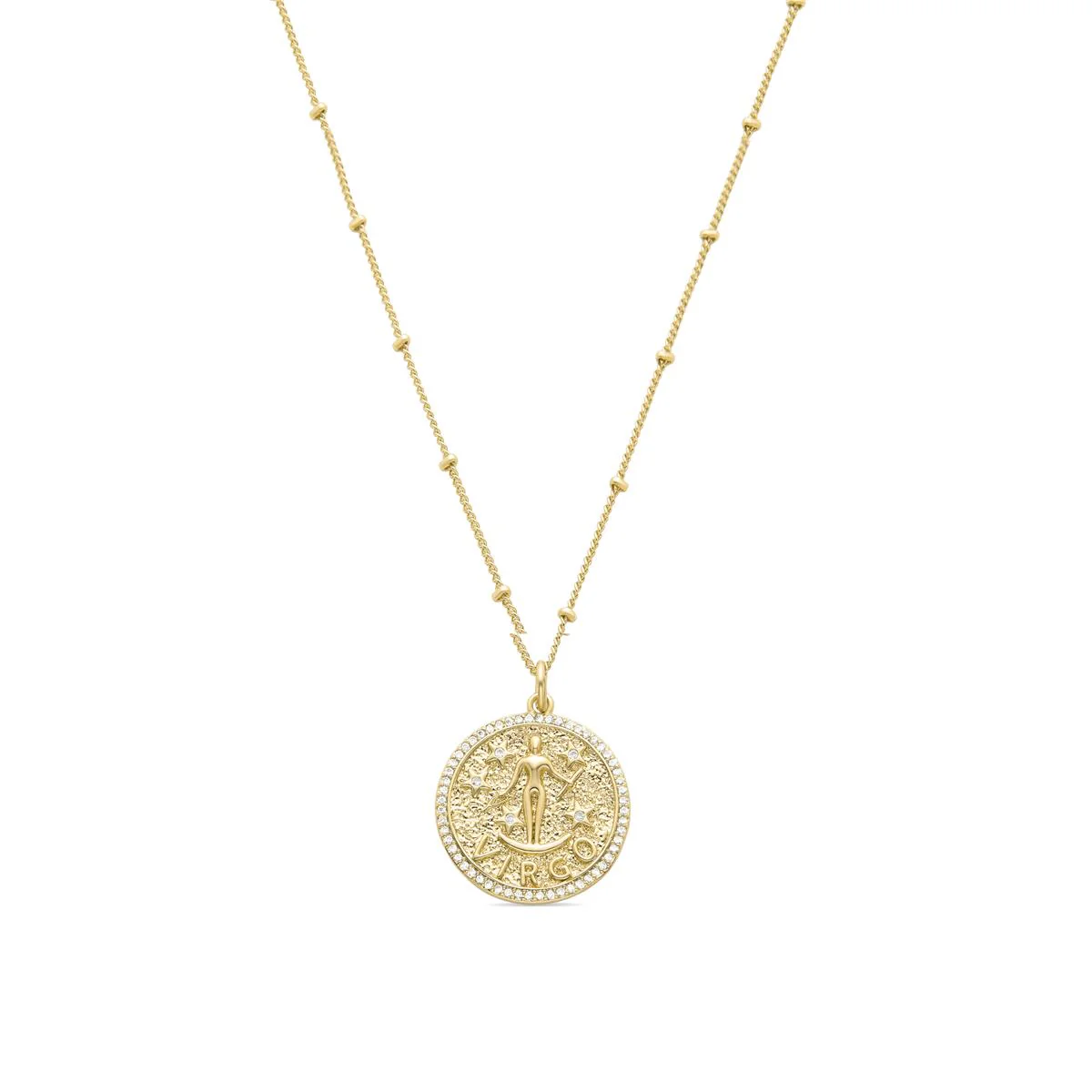 Collar Virgo acabado en oro 18k - Mycka MORADO