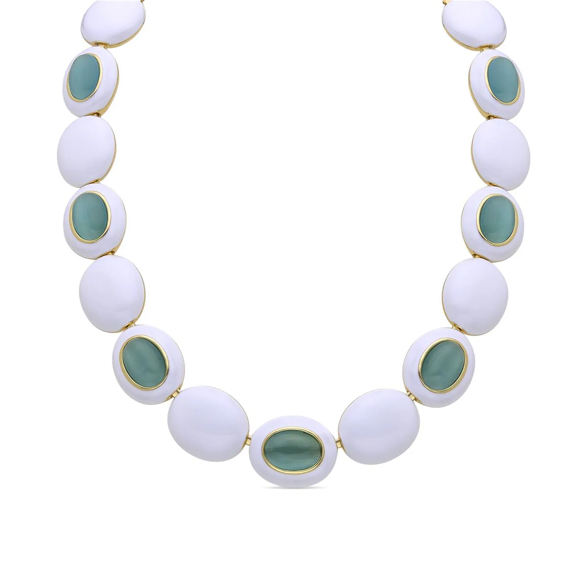 Collar Nadic acabado en oro amarillo 18K - Nadic AZUL