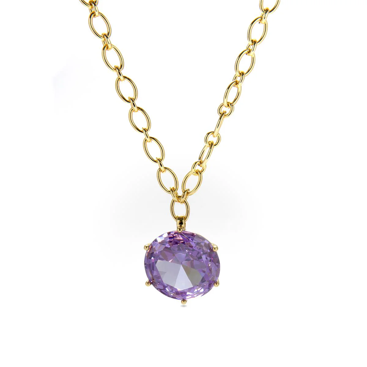 Collar Nalin Plata De Ley 925 - Nalin MORADO