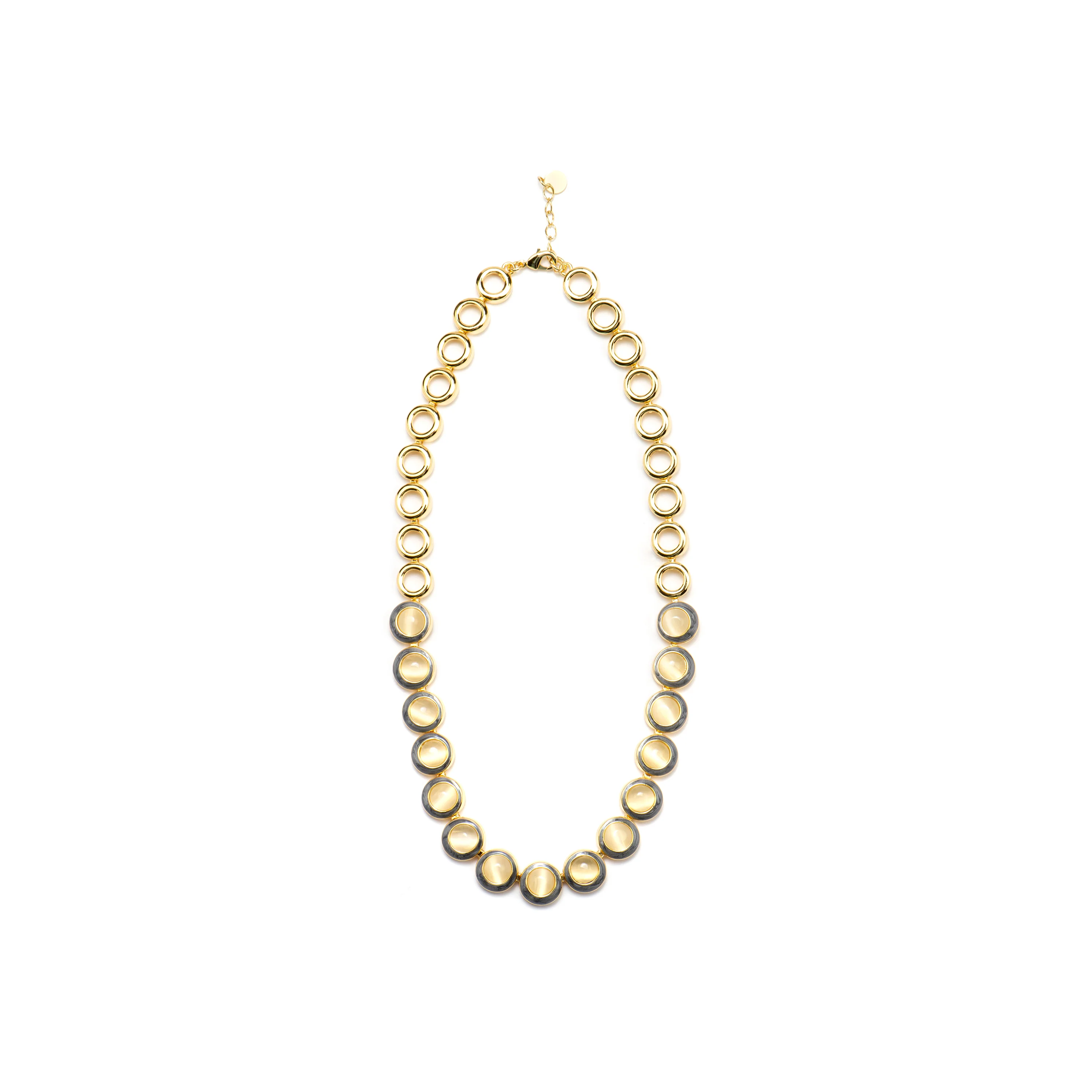 Collar con Ojo de Gato acabado oro 18k - Nawil - Image 3
