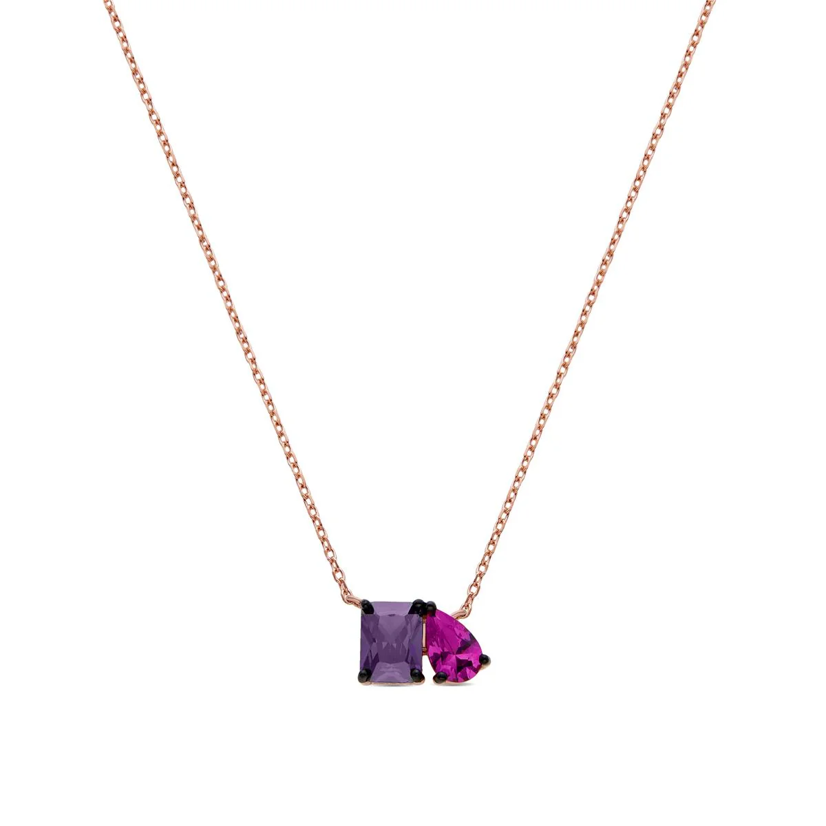 Collar Nayba Plata de Ley 925 - Nayba MULTICOLOR