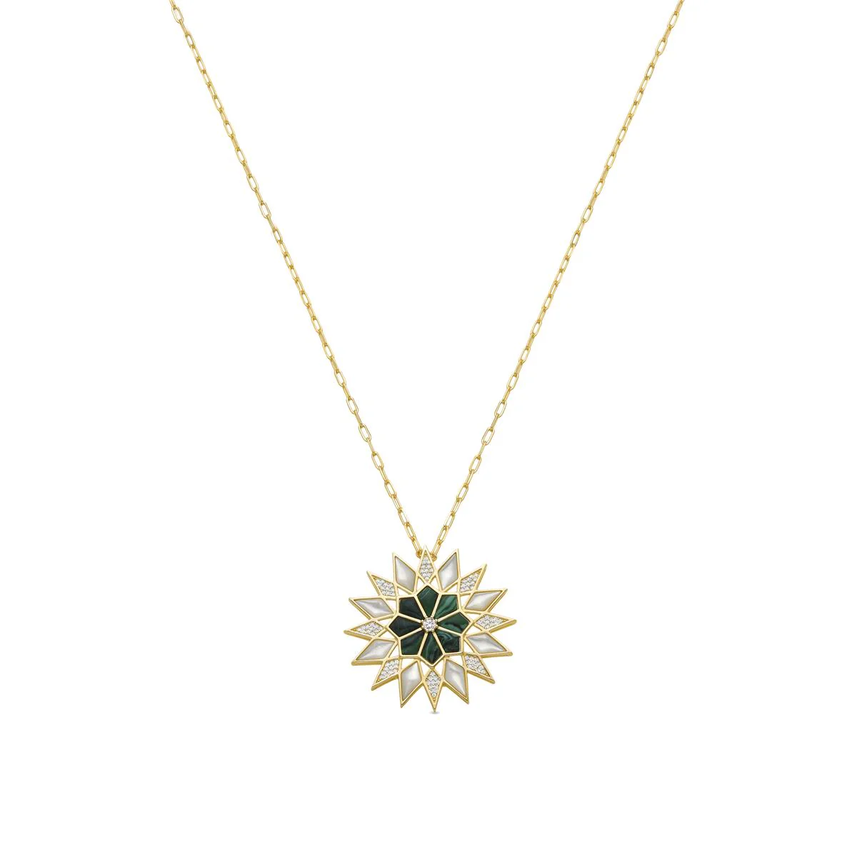 Collar Ndai Plata de Ley 925 - Ndai VERDE