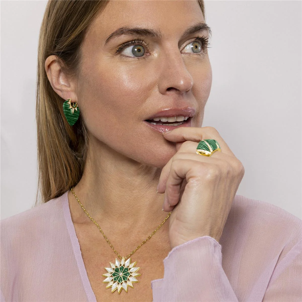 Collar Ndai Plata de Ley 925 - Ndai VERDE - Image 3