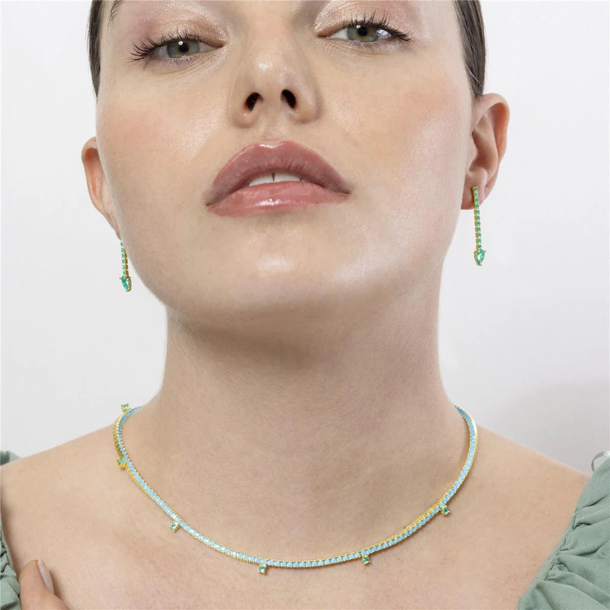Collar Nejad Plata de Ley 925 - Nejad AZUL - Image 2
