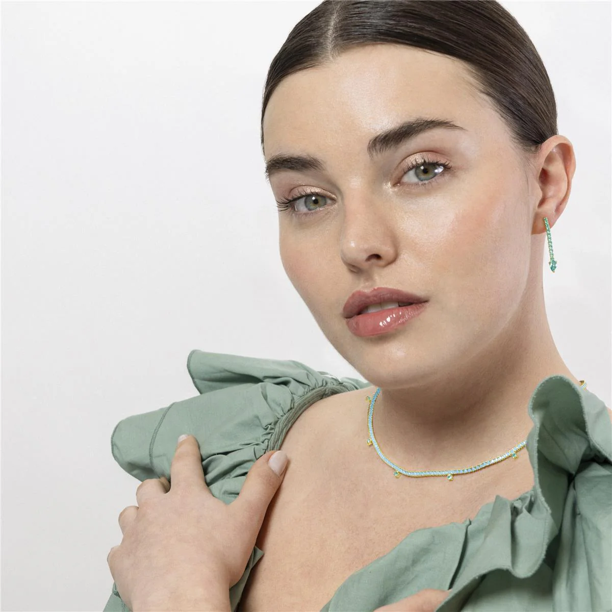 Collar Nejad Plata de Ley 925 - Nejad AZUL - Image 3
