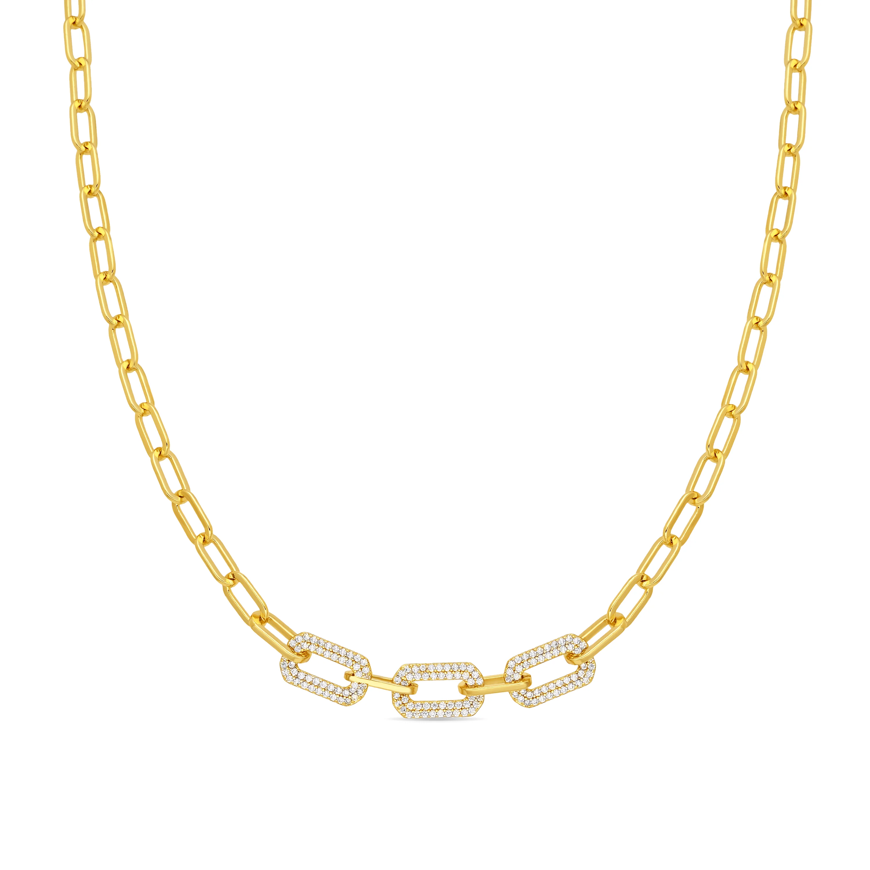Collar acabado en oro amarillo de 18k - Nelith