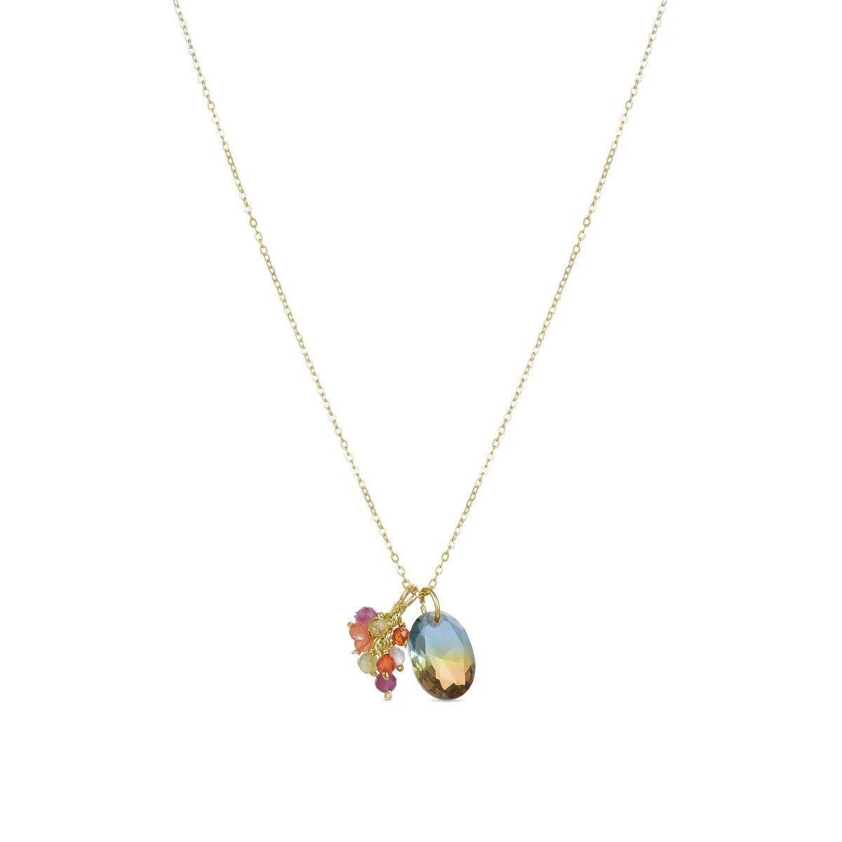 Collar Nemiz Plata De Ley 925 - Nemiz MULTICOLOR