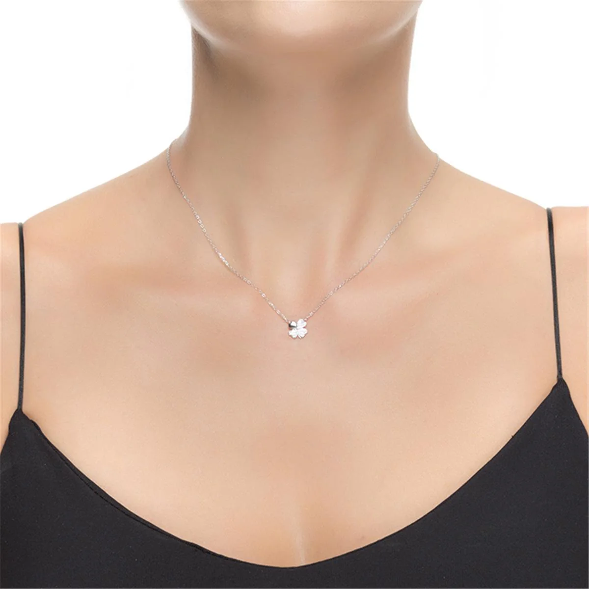COLLAR NETHDRA PLATA - Nethdra BLANCO - Image 2