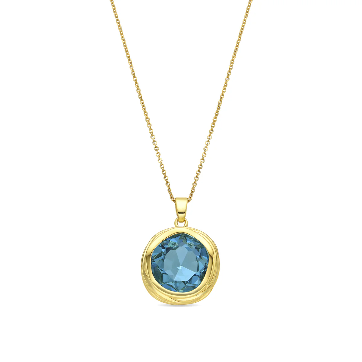 Collar Nianli acabado oro 18k - Nianli AZUL