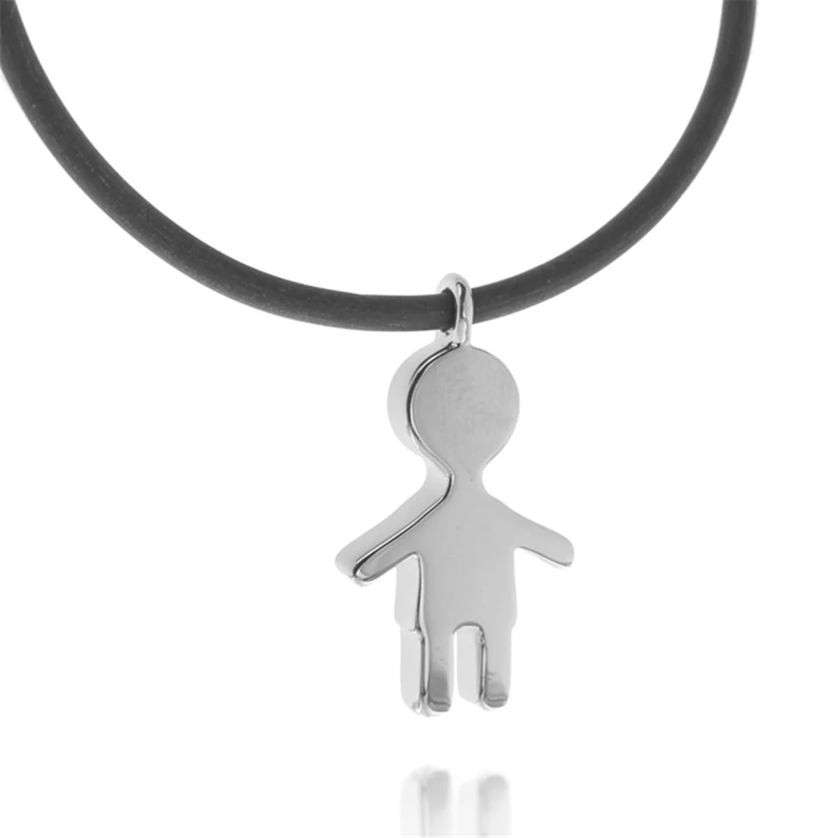 Collar Niño acabado en Rodio - Niño GRIS